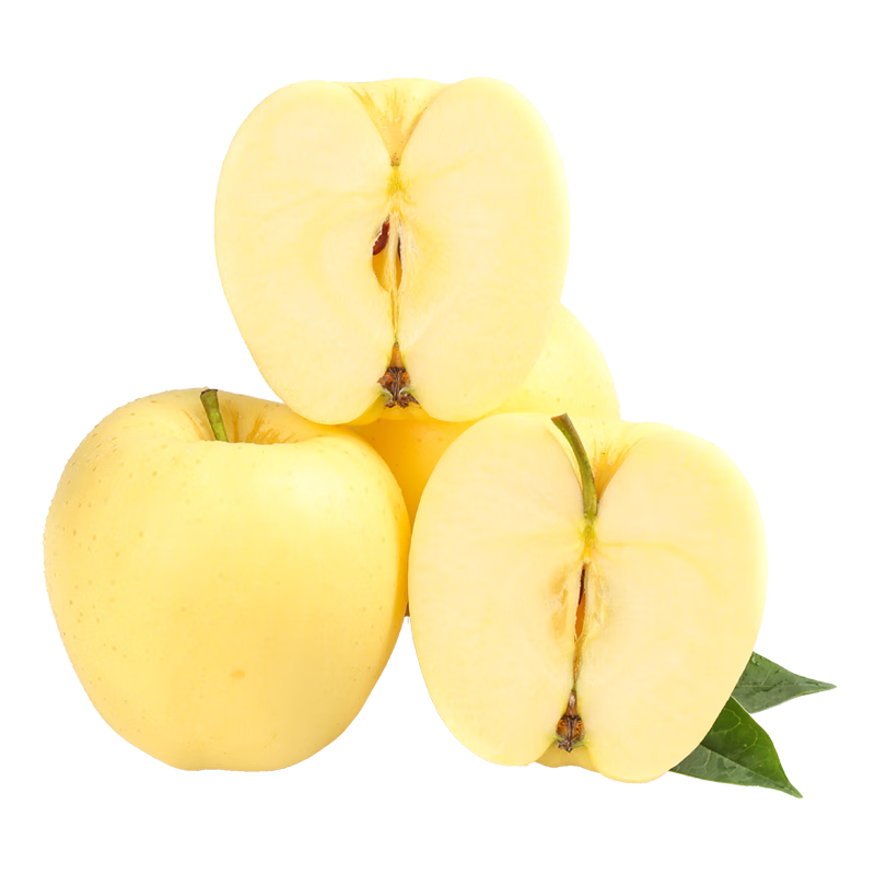 樱慕晴 辽宁大连黄元帅苹果 黄金帅粉面起沙金帅苹果新鲜当季水果整箱 净重4.8斤70-75mm