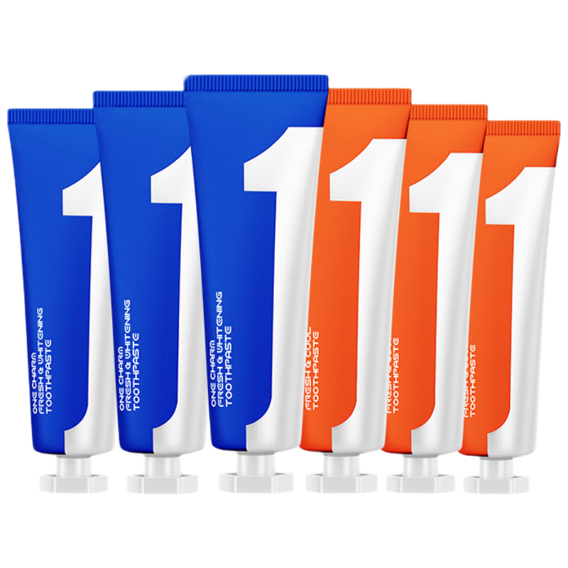 ONE CHARM清新系列澳洲原装进口牙膏净渍呵护牙龈亮白酷爽牙膏100g六支装