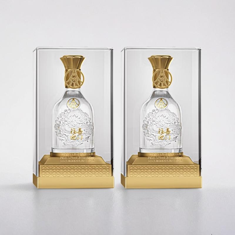 五粮浓香【五粮液出品】 福喜迎门 纯粮酿造白酒【送礼宴请】 52度 500mL 6瓶 水晶龙整箱