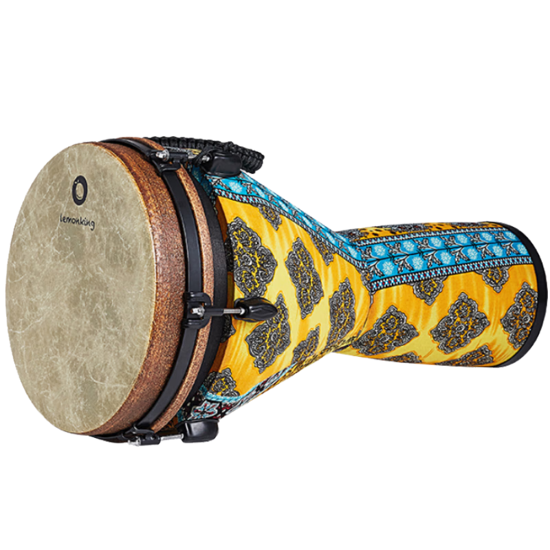 lemonKing正品非洲鼓標(biāo)準(zhǔn)12寸成人初學(xué)者機(jī)械調(diào)音麗江手拍鼓擊打樂器 12英寸鎏金+加厚鼓包