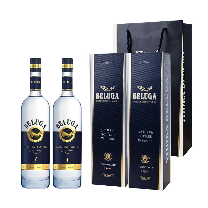 �׾���BELUGA��ԭװ���ڴ�����ϵ��ԭƿ����VODKA���ؼ� 500mL 2ƿ ���װ �������