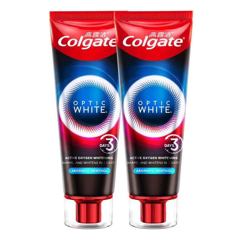 高露洁（Colgate）速感白美白牙膏去烟渍去黄去口臭亮白男士女士进口85g*2 包装随机