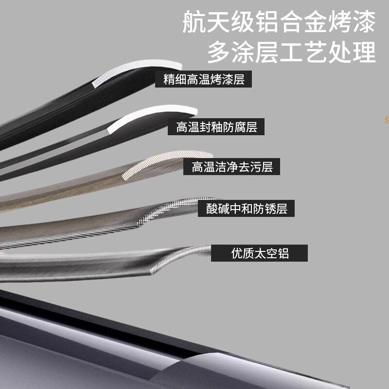 嘉顺迪特厚上下双杆双层晾衣杆悬挂收纳晾衣架防风阳台吊杆 上下层1.2米-300mm高（2支吊座） 1