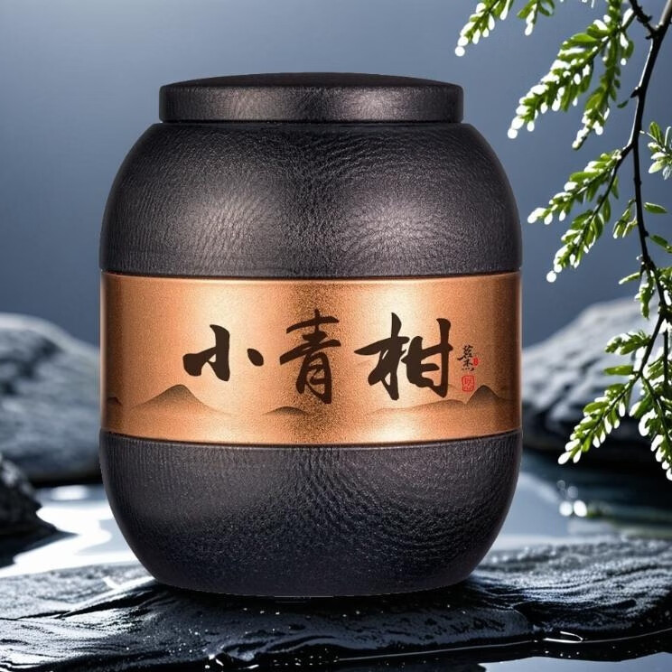 香彻新会天马小青柑普洱茶熟茶罐装200g