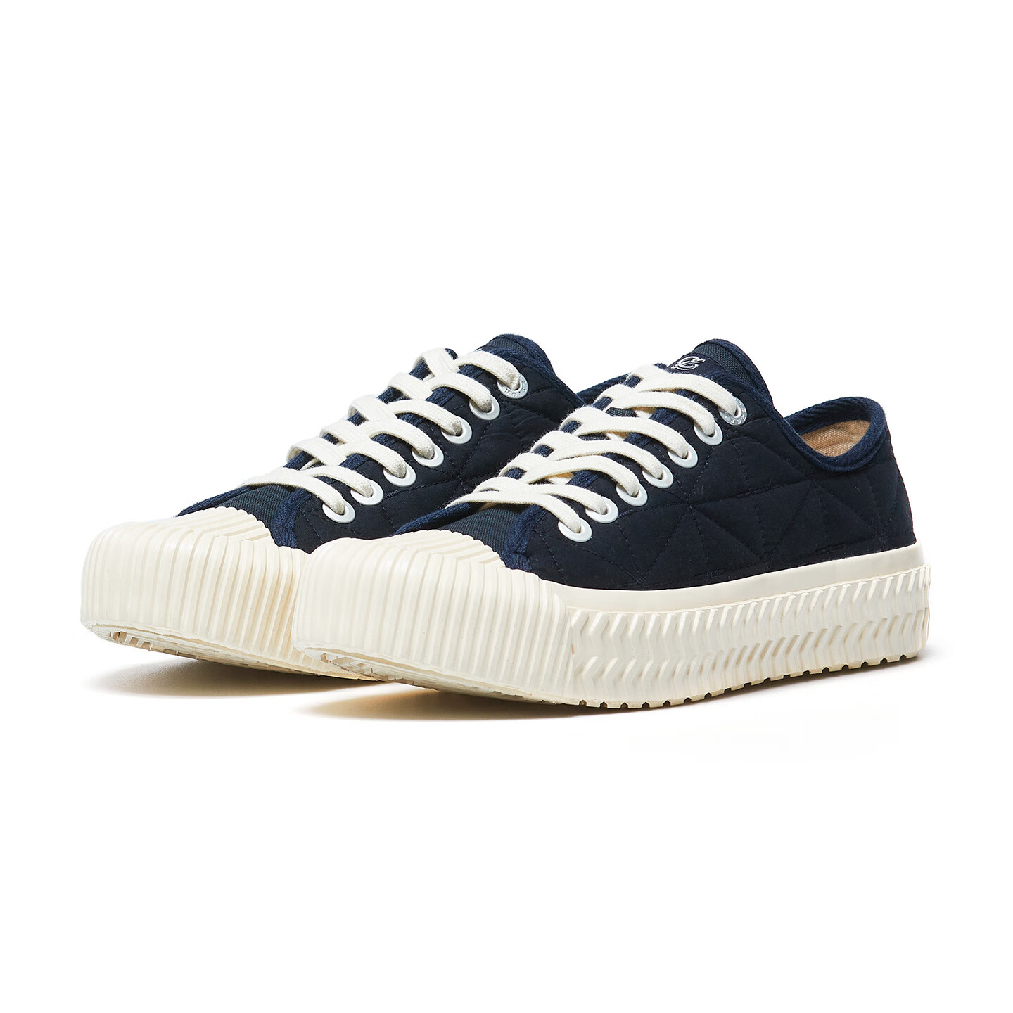 Excelsior饼干鞋官方 秋冬女鞋运动加棉板鞋男低帮增高休闲鞋厚底帆布鞋女 海军蓝 41 (260mm)