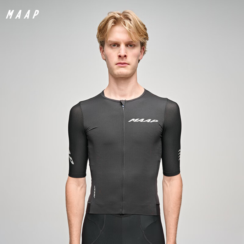 MAAP【新品】 男士 Emerge Jersey 灰标黑 短袖骑行服 灰标黑 XL