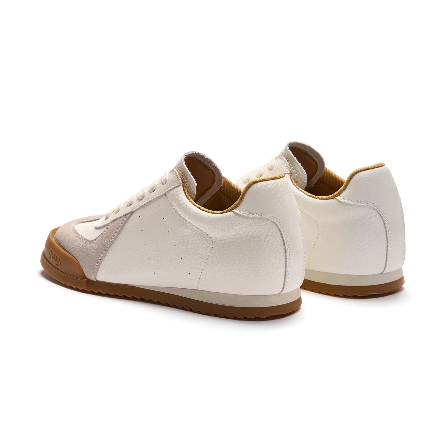 共迹gongji田嘉瑞同款德训鞋女鞋内增高薄底运动鞋男小白鞋休闲板鞋情侣鞋 月白男款 44