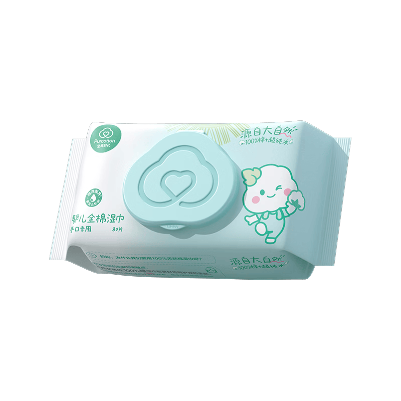 Purcotton/ȫ��ʱ�� 100%���޶��ƿ� Ӥ��ʪ�� 80��*1�� 15.9Ԫ