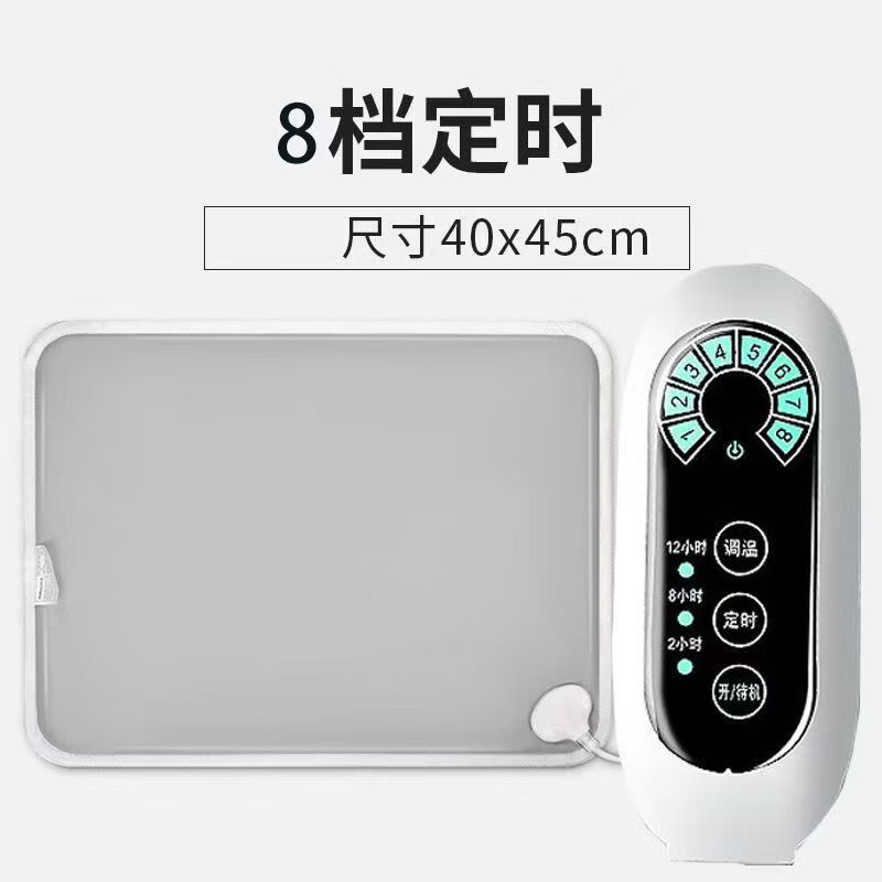胖东来同款电热毯单双人电褥子双控调温家用智能定时冬季保暖学生 印花垫40*40