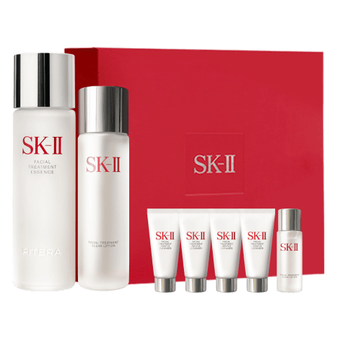 SK-II神仙水230ml+清莹露160ml化妆品sk2护肤品水乳套装礼盒生日礼物
