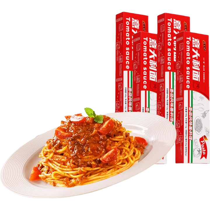 段大侠段大侠意大利面直形家用厨房番茄拌面 140g/盒 番茄味共4盒 番茄2盒【面+料】