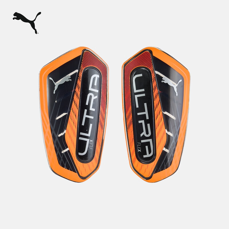 彪马（PUMA）轻量训练专业比赛足球护腿板耐用贴合运动护具配件030987 火红-亮红色-黑色-05 L
