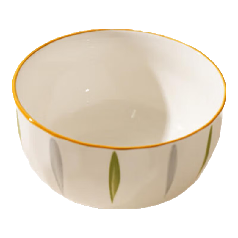 【摩登主妇同款】釉下彩米饭碗特别好看的餐具小碗家用陶瓷吃饭碗 5英寸菱格碗【1个装】