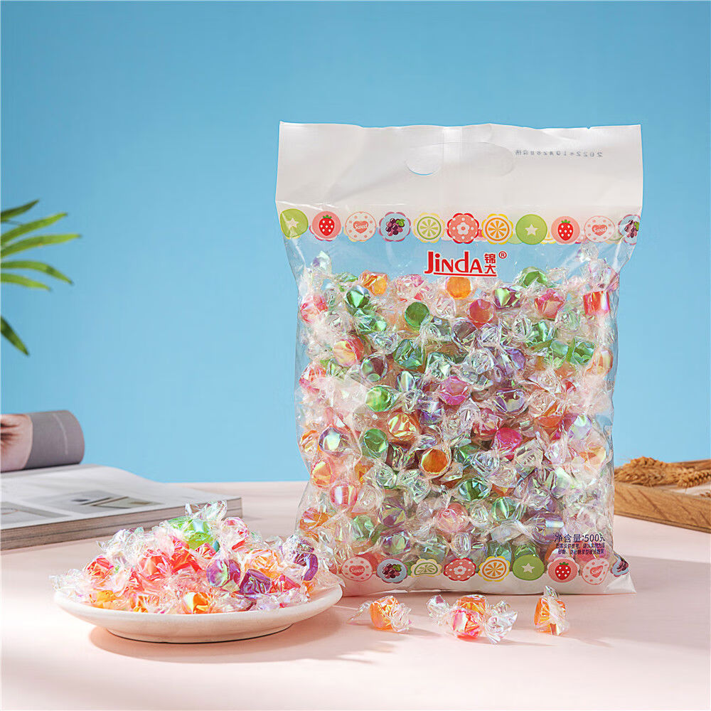 錦大千紙鶴糖糖果酸甜水果味硬糖散裝發(fā)批休閑招待辦公室小零食 錦大千紙鶴糖果500g