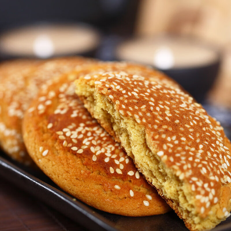 榮欣堂太谷餅2100g整箱山西特產(chǎn)年貨美食面面包點心糕點小吃 原味太谷餅2100