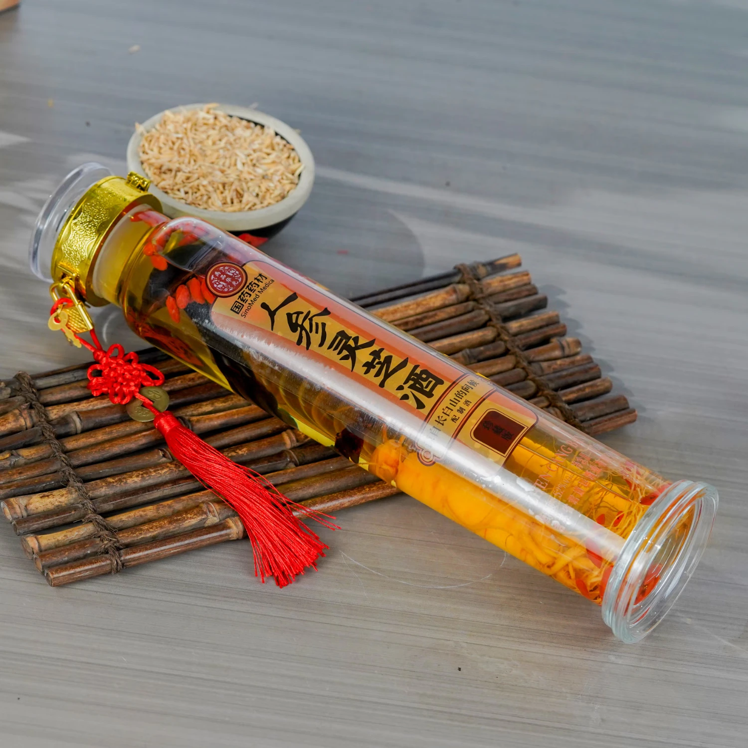 君道运人参酒 送礼自饮  送礼 泡酒  52度 1000L 2瓶 国药药材人参灵芝酒