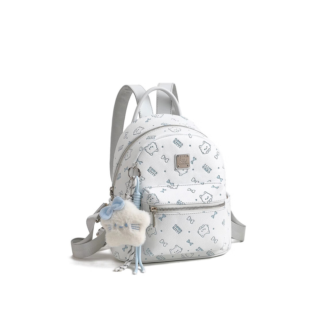 COW&KITTY【女神节】礼物时尚百搭双肩包女小众设计少女休闲校园Kitty背包 蓝色赠礼盒【小号】