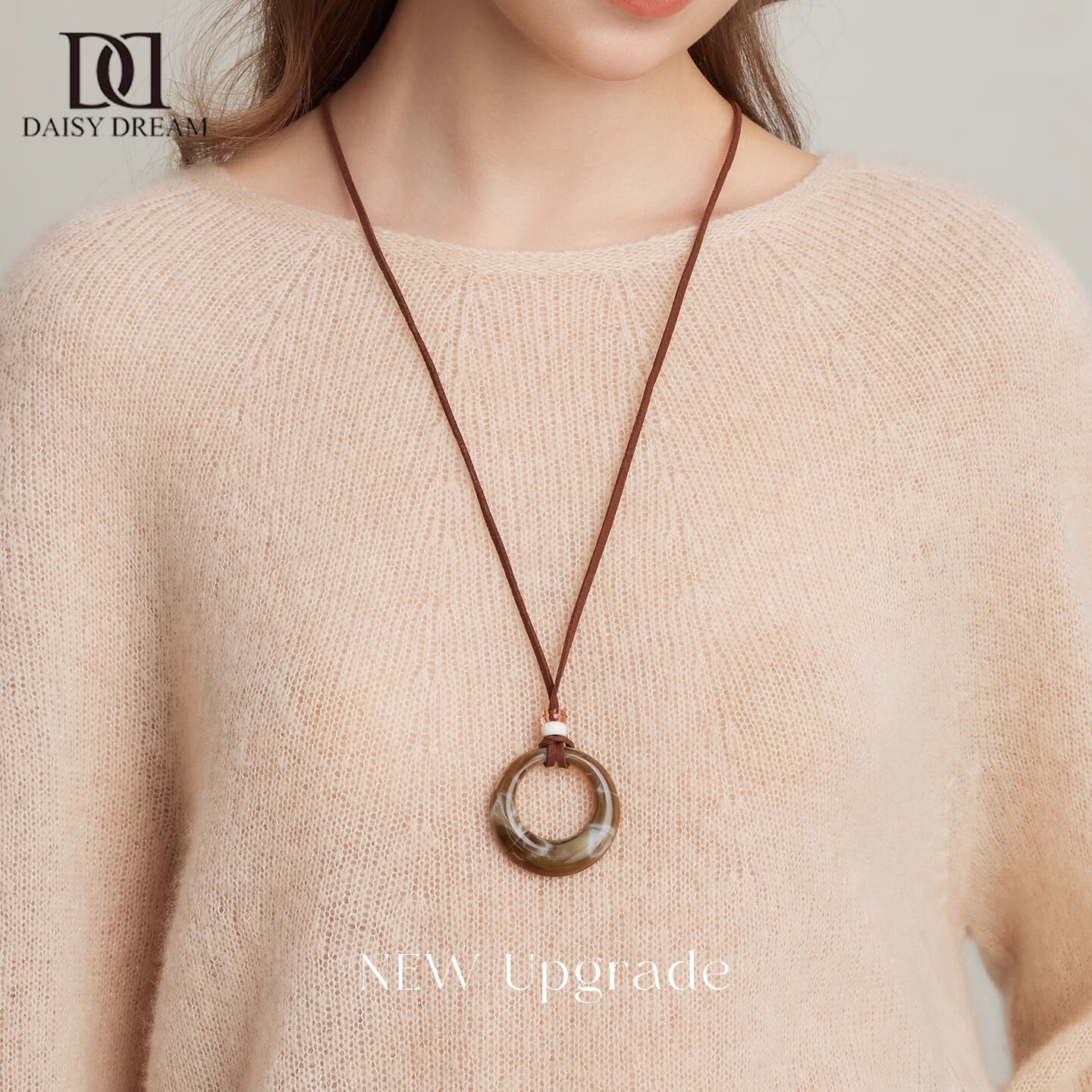 ���ڲ�����DAISY DREAM������Բ����׹����Ů����Ÿ߼�������ë����2025�¿��ﶬ���� ������Բ��ë���� 20.9Ԫ