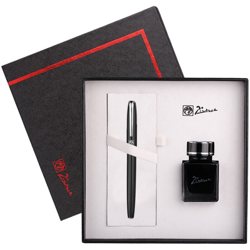 pimio毕加索钢笔t916墨水礼盒套装美工弯头弯尖练字书法硬笔学生用