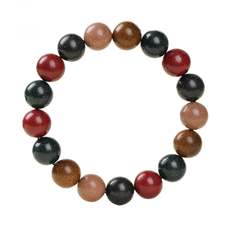 DUTRIEUX天然古法合香珠中药手串五行老山檀香木香气手工制作药珀手持手链 似水流年【紫气东来】18mm