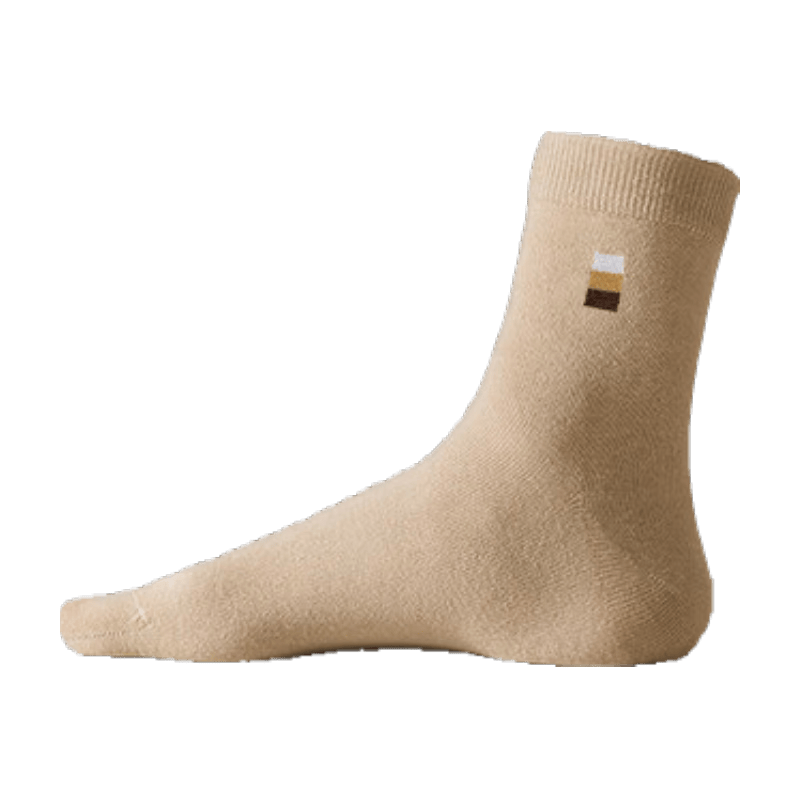 大嘴猴（paul frank）袜子男夏季【100%纯棉+10A抗菌】防臭中筒吸汗透气商务袜6双装