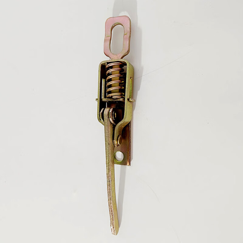 丽田适用于加厚高栏货车车厢锁扣挂钩弹簧手扣箱货门把天龙天锦栏板锁