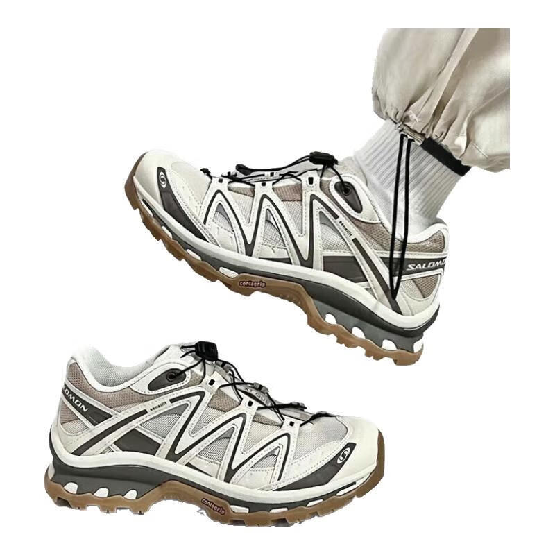 萨洛蒙（Salomon）XT-Quest 男女越野机能户外功能鞋跑步鞋 米灰色 40