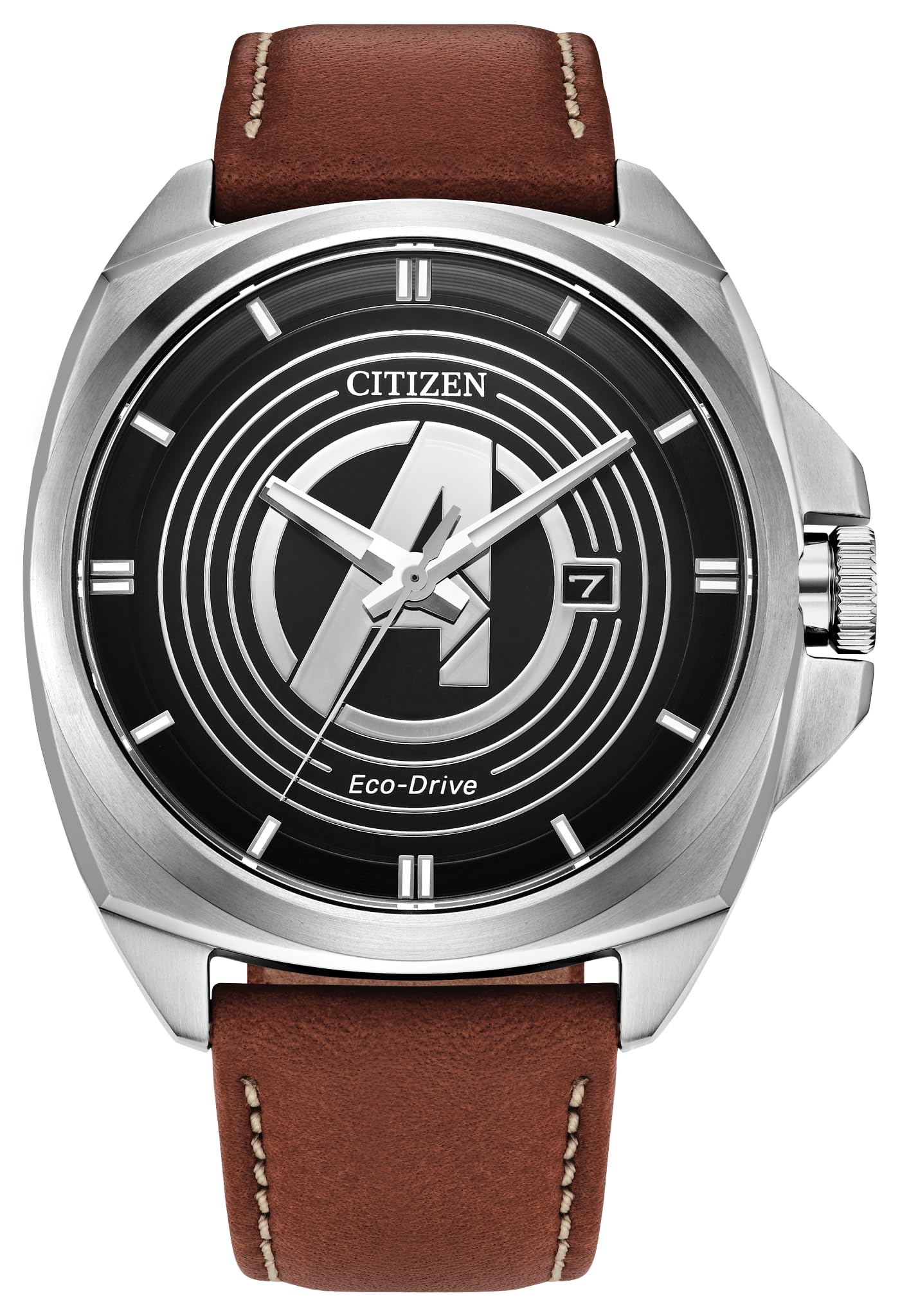 西铁城Citizen 西铁城 男士 Eco Drive 漫威 3指针钢表 Silver-Tone 42.0 mm