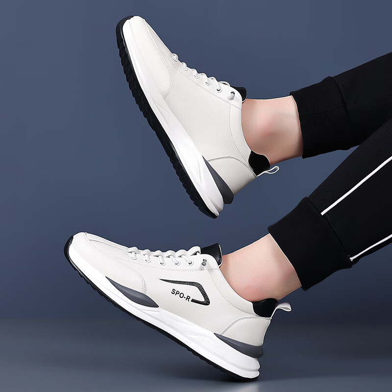 酒格品牌轻奢运动鞋2026品牌复古老爹鞋夏季新款休闲鞋男士百搭鞋子男 白色 【高端男鞋】 41