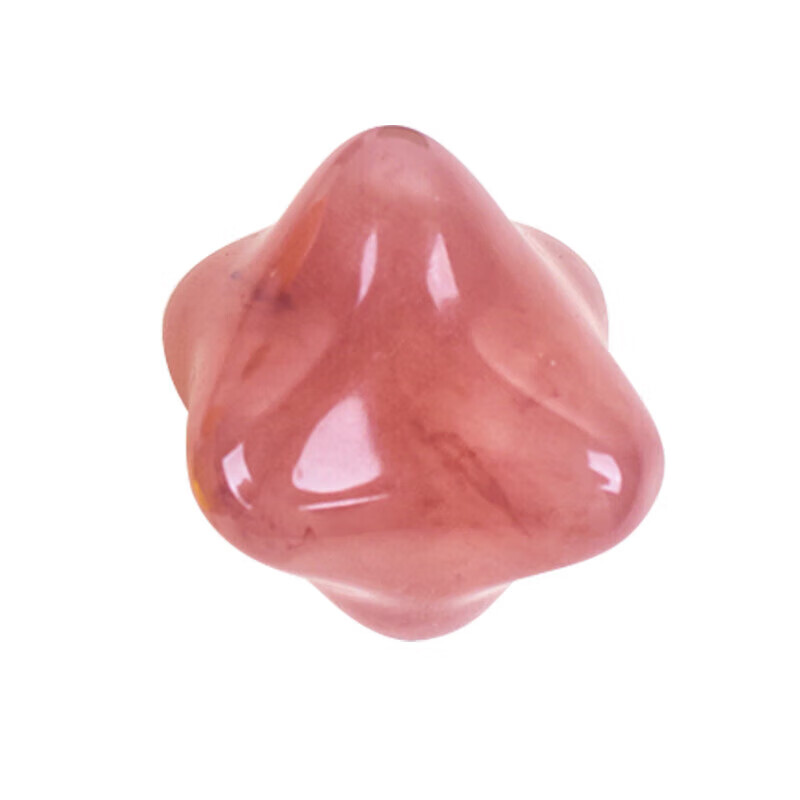 树脂六角按摩球手心按摩锥手指力握力球肌肉球手部穴位按摩器 黄色款-1个 无规格