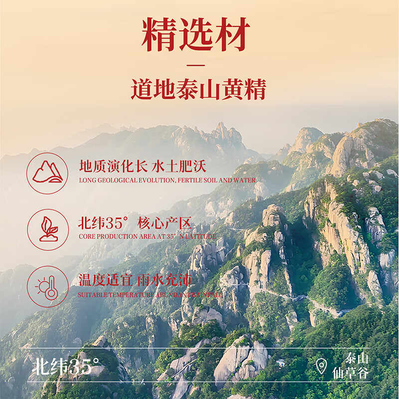 泰神气泰山特产黄精颗粒茶 九蒸九晒养生茶送人长辈礼物独立包装 【3袋】泰神气黄精颗粒茶 5g*12袋