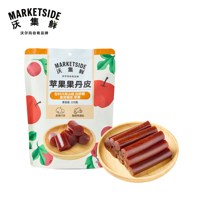 沃尔玛沃集鲜山楂片苹果果丹皮蓝莓山楂条古法新作原果打浆 蓝莓山楂条 180g