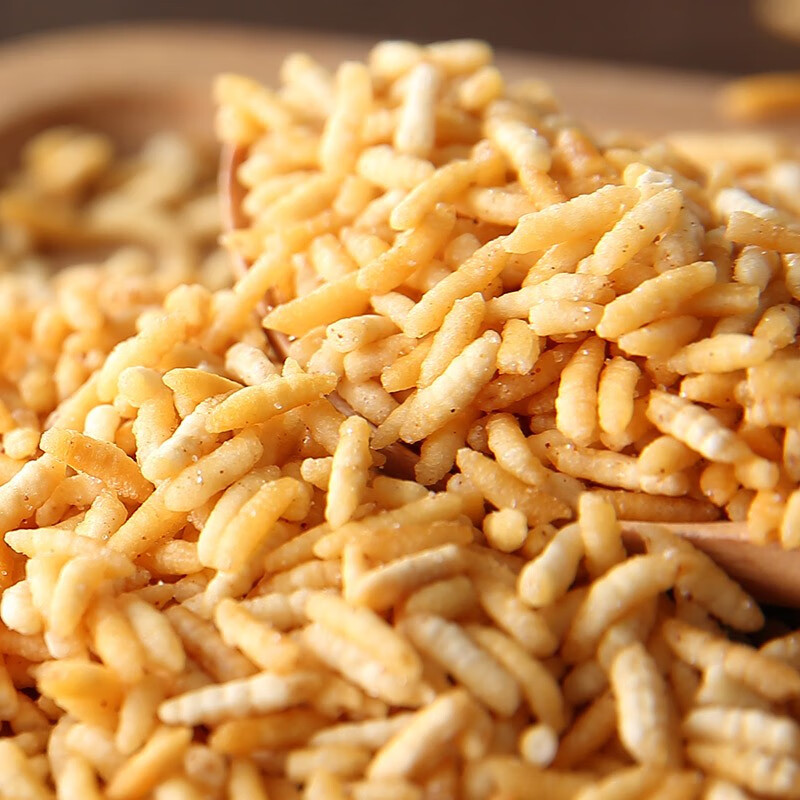 味滋源牛肉味炒米袋装香脆炒货地方特产 追剧解馋怀旧零食休闲零食 120g/袋 3袋装