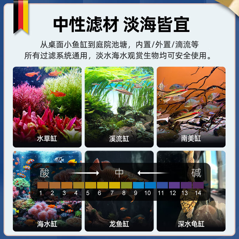 AMTRA鱼缸滤材玻璃环过滤环滤材净水培菌细菌屋德国安彩 【玻璃环、净化水质】5L/盒