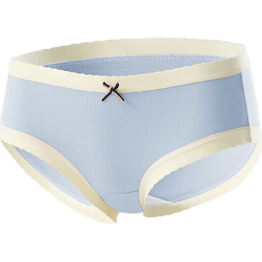 【线下门店同款】CariaKnar 新疆棉女士内裤女抑菌裆少女透气无痕 微蓝 1条 XL 120-140斤