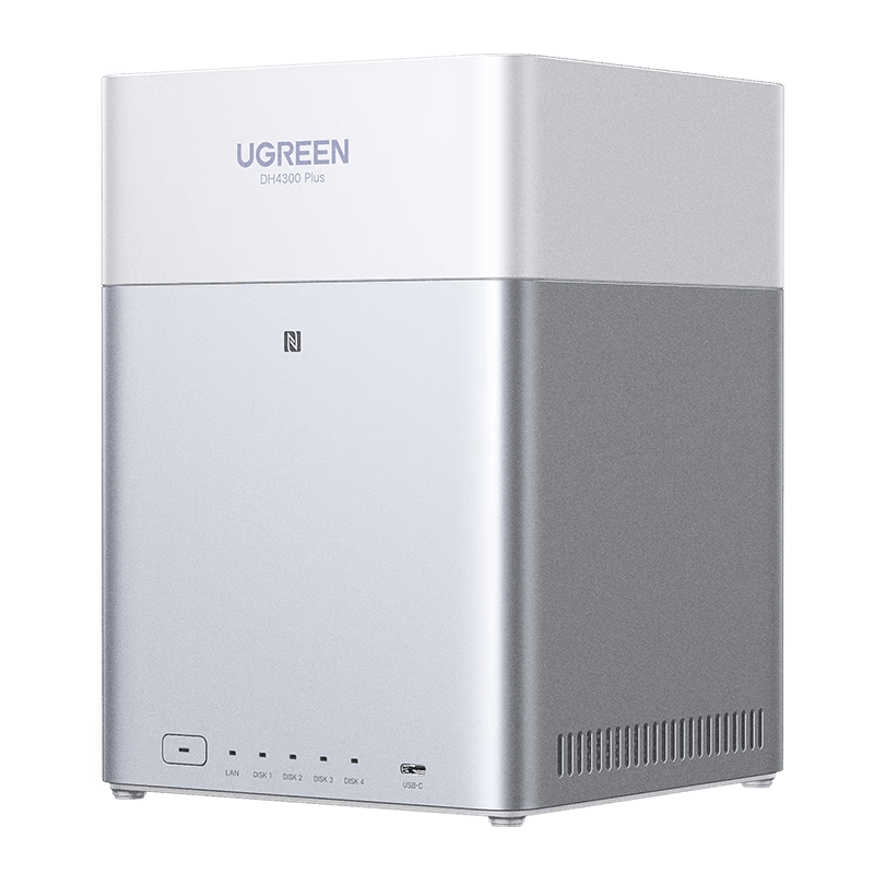 绿联DH4300Plus 8G 四盘NAS 家庭网络存储 空盘版 1366.82元 - 86线报
