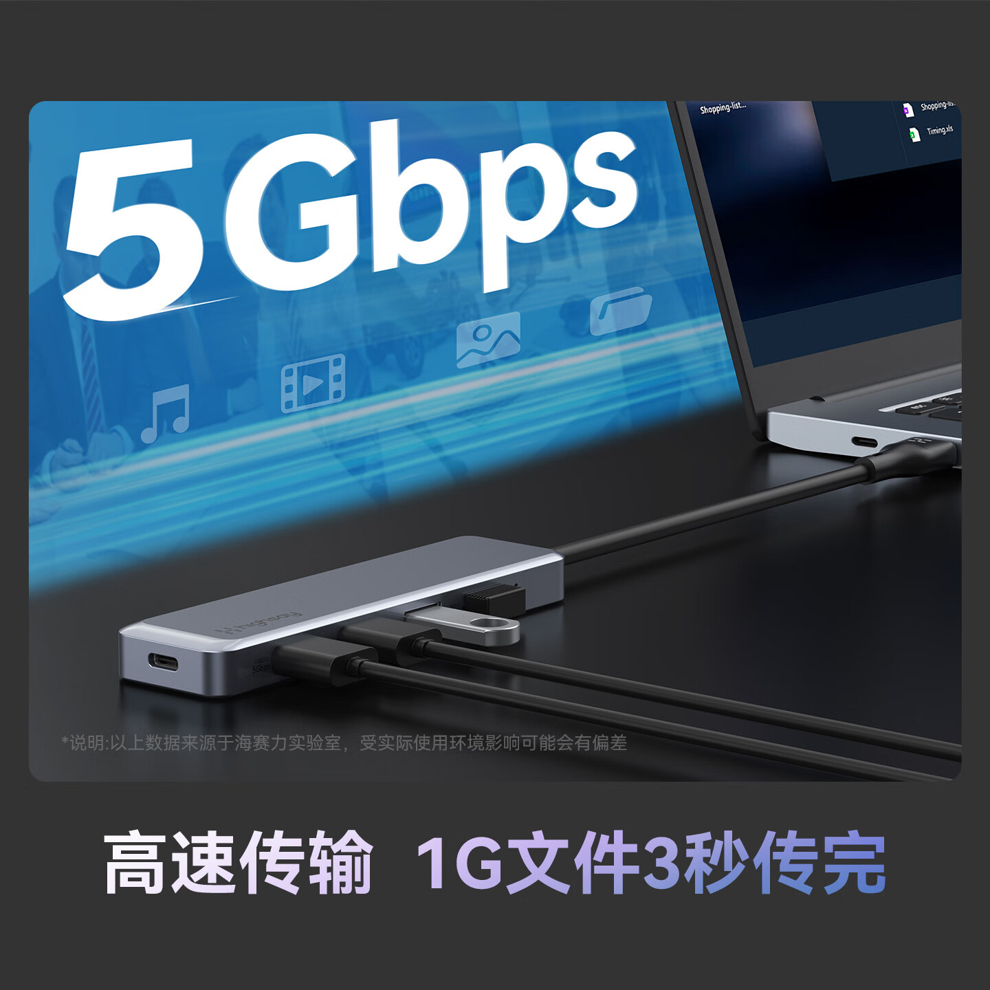 海赛力(Highsay)HA4拓展坞usb多接口扩展器hub笔记本电脑集线器u盘转换器鼠标键盘分线器 四口合一HA4-P