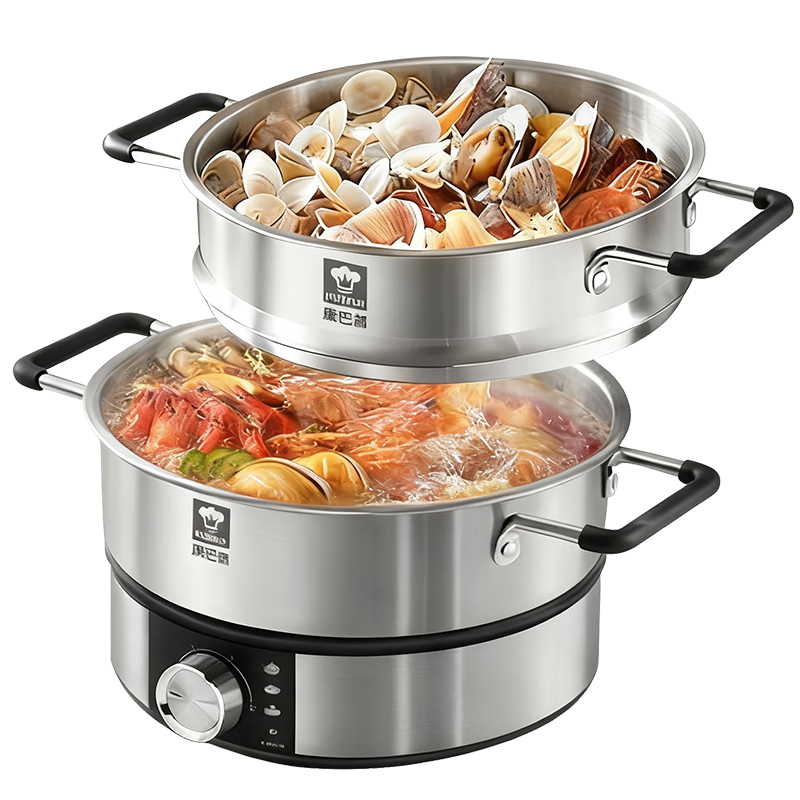 ���ڲ��������ͺ�С�͵���1-2��0Ϳ�㲻��ֳ����ٷе����ר�ö๦�ܼ��õ糴��304����һ���������24cm 228.65Ԫ(������)