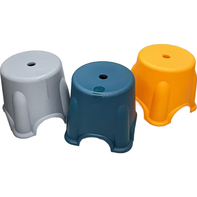 居家简约儿童矮圆凳塑料家用加厚矮凳子儿童浴室防滑凳子椅子 颜色随机 一个【活动款】