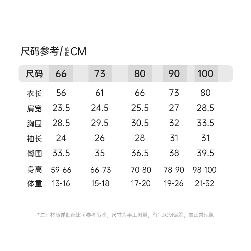 ELLE BABY新生儿哈衣夹棉新生儿衣服秋冬加厚儿童连体衣宝宝爬服初生儿襁褓 草莓园 80cm