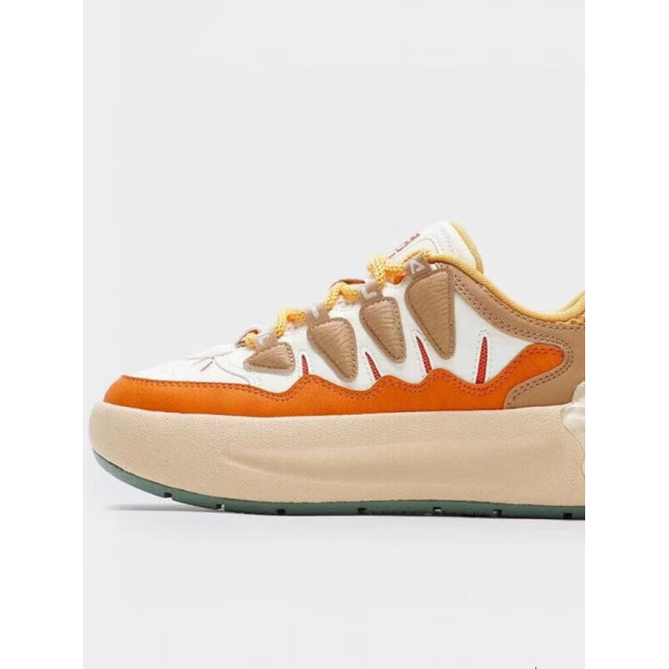 Fila女生复古板鞋2025春季新款厚底萝卜鞋时尚运动休闲鞋 夜曲紫/古白 夜曲紫/古白色-NA37.5斐乐 35.5 斐乐