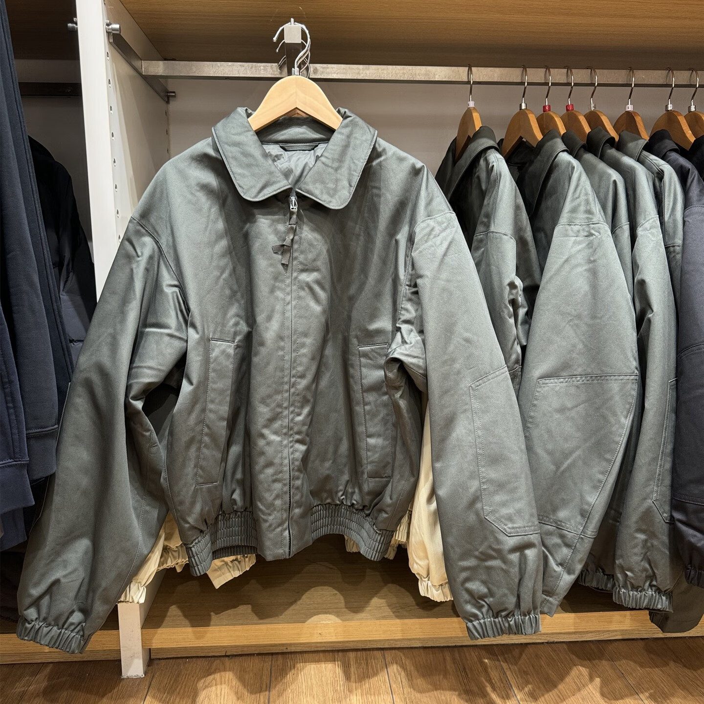 男装女装空气棉服休闲短茄克外套夹克棉衣男士2025秋冬新款479411 橄榄色 橄榄色 XL