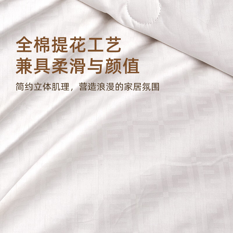 夢(mèng)蘭(MENGLAN)家紡大豆纖維被子二合一子母被春秋被芯冬被加厚保暖四季通用 子母被【柔雅30大豆+A類(lèi)磨毛】白色 200X230cm