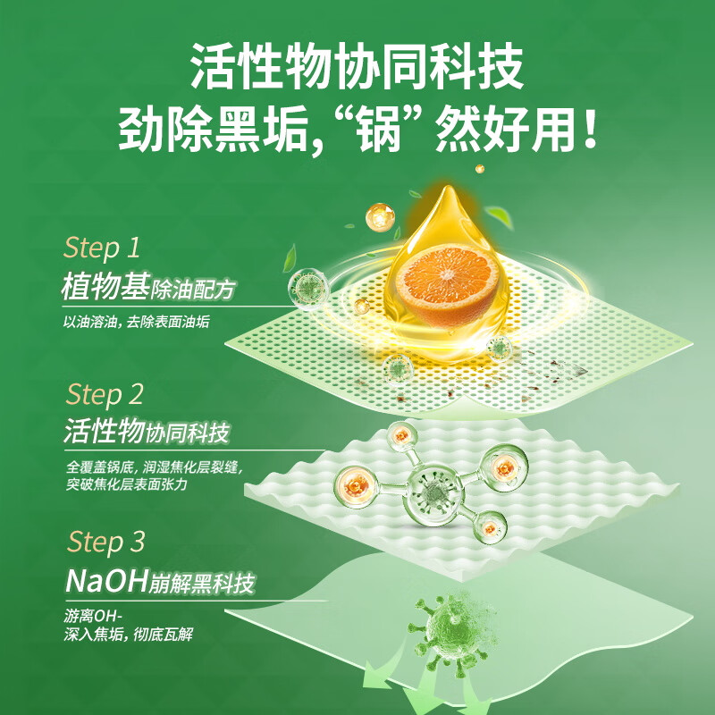 水卫士锅底净270g*2 不锈钢清洁剂锅底除垢神器厨房清洁膏强力去污540g 【实惠装】锅底净270g*2瓶