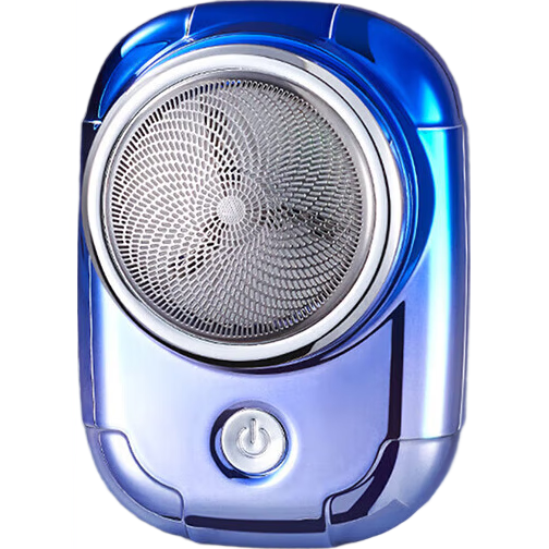 剃须刀 电动剃须刀 MINI口袋潮品  刀头可拆卸水洗 弧面柔性刀网送男友父亲节礼物/节日礼物 渐变蓝（新老混发）