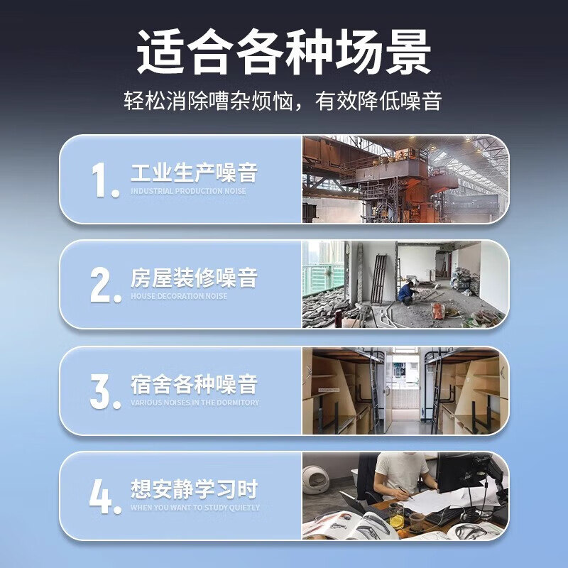 世达(SATA)隔音耳罩工业级防噪音工地降噪睡眠耳机头戴式学习睡觉工厂防护 FH0312 高降噪隔音耳罩