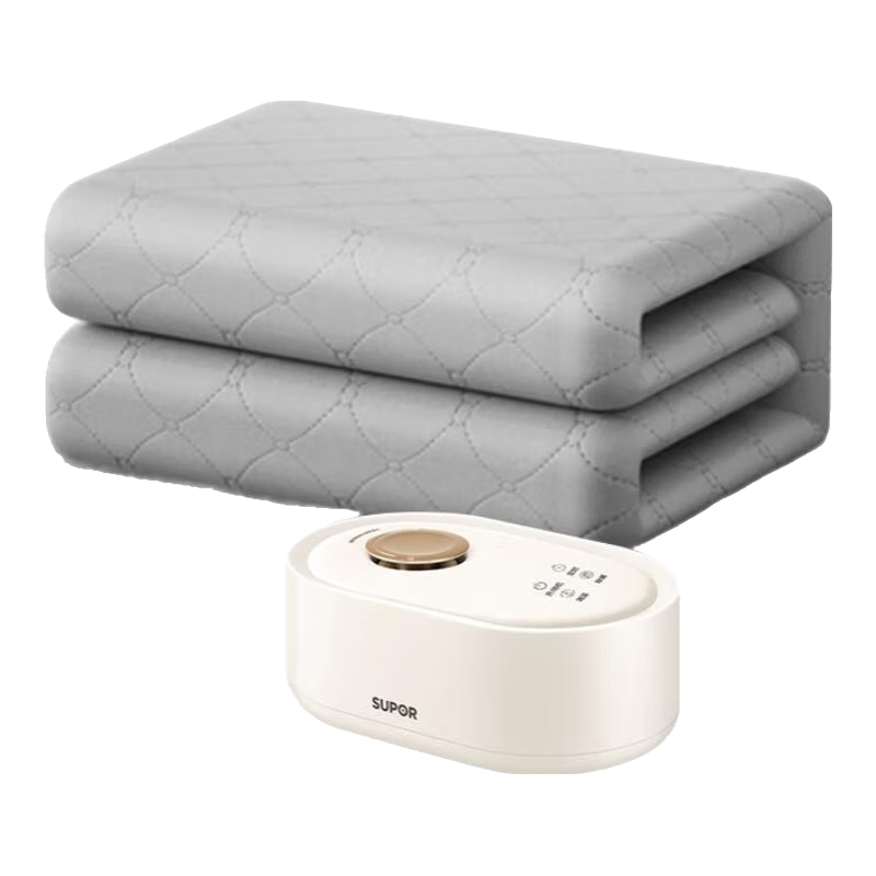 苏泊尔石墨烯水暖毯水暖电热毯双人电褥子水电分离安全恒温除螨速热取暖水循环电热毯															 燕麦奶白石墨烯智能遥控款 【无电无辐射】2*1.8米