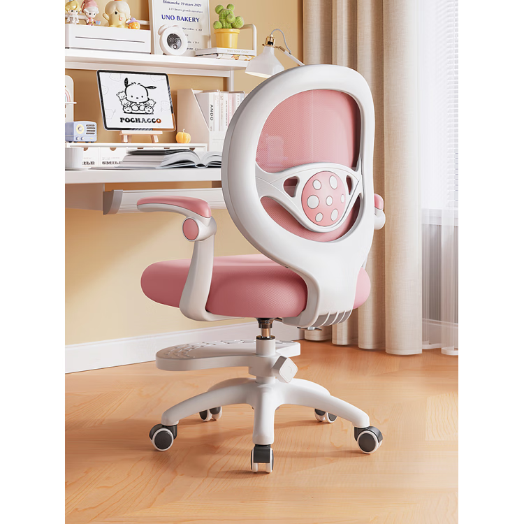 西昊（SIHOO）學(xué)習(xí)椅子初中小學(xué)生寫字專用書桌椅可調(diào)節(jié)兒童座椅久坐舒服升降椅 白框灰網(wǎng)剎車輪  三級(jí)氣桿  升降腳踏 尼龍腳 90°翻轉(zhuǎn)扶手