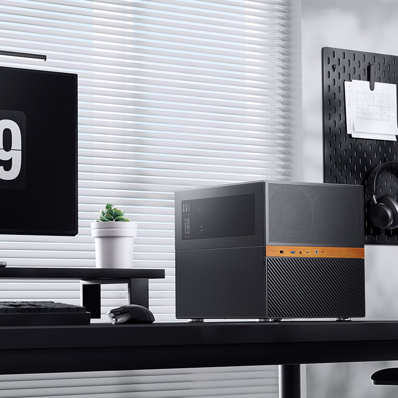 ��˼����JONSBO��N6 ��ɫ NAS���䣨MATX����/˫��Դλ/����ľ�ΰ�/240����λ/9Ӳ��λ/120mm*2���ȣ� 639Ԫ