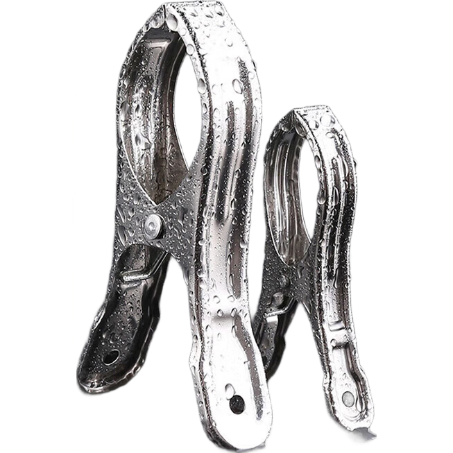 【多功能晾衣夹】不锈钢夹子晾衣夹晾衣架防风固定袜子夹家用衣服夹子晾衣神器 5cm大小 防风夹-6个装【长5cm】 5L